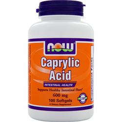 NOW Caprylic Acid (600mg) 100 sgels